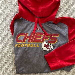 Kansas City Chiefs Red and Gray Hoodie